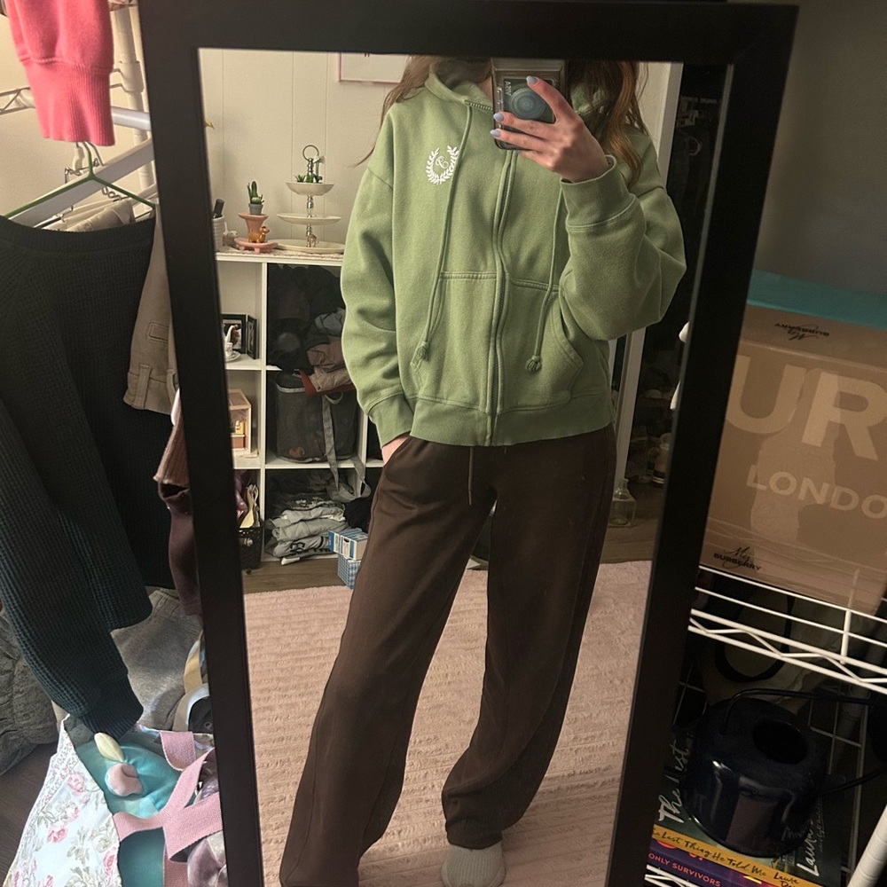 PINK Victoria's Secret Olive Hoodie